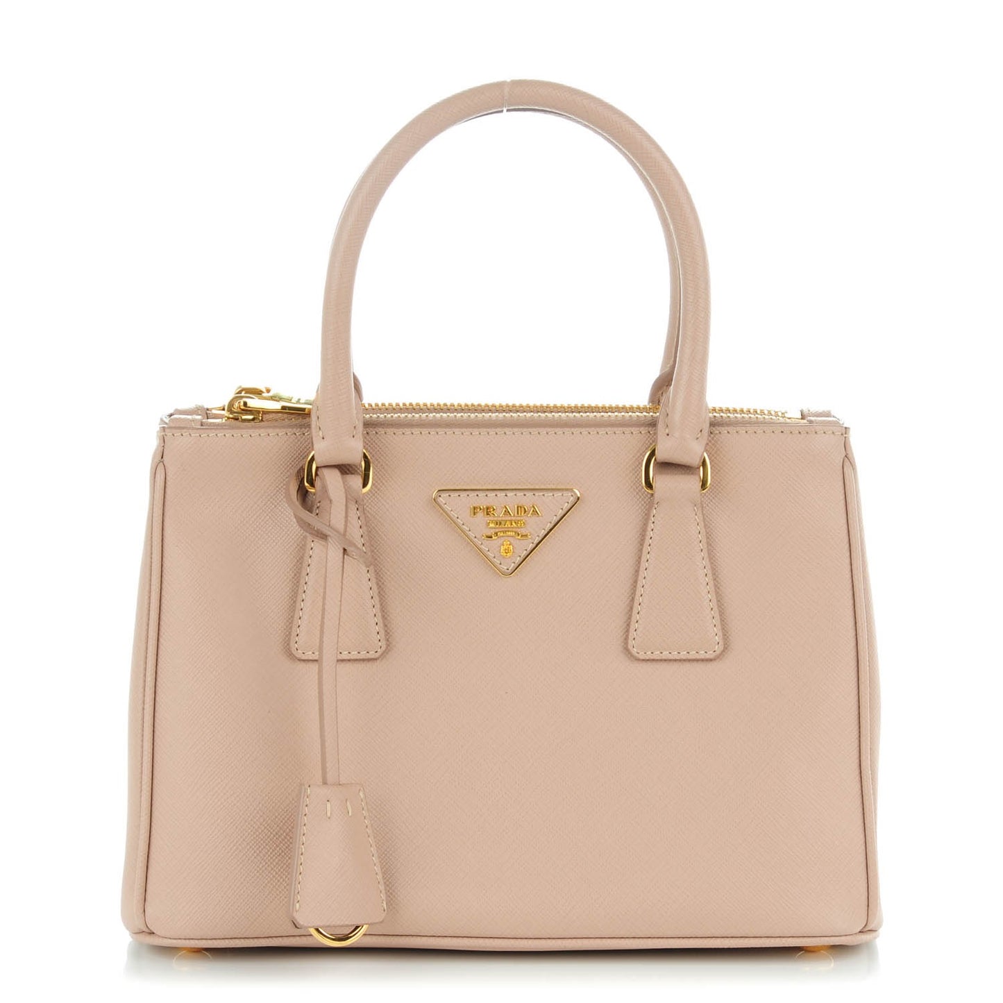 Saffiano Small Galleria Double Zip Tote Cammeo