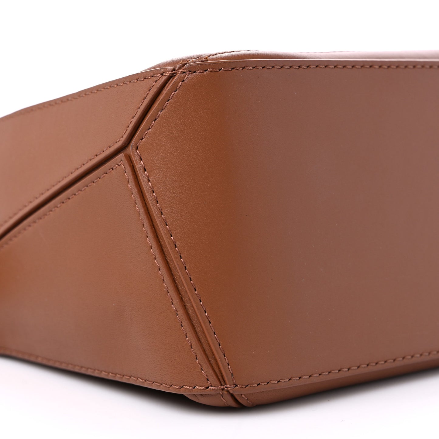 Satin Calfskin Mini Puzzle Bag Pecan