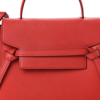 Celine Baby Grained Calfskin Micro Belt Bag Coquelicot 6 of 8