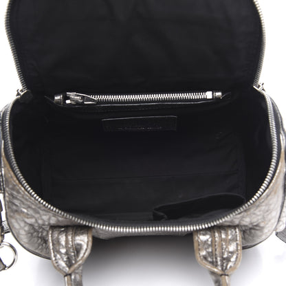 Alexander Wang Metallic Pebbled Lambskin Rockie Carbon Silver Hardware 5 of 13