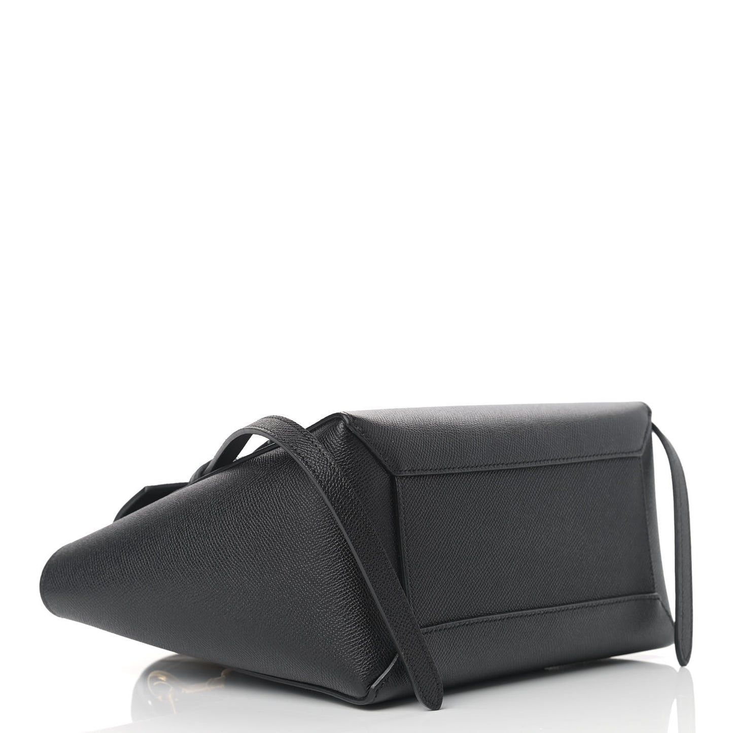 Grained Calfskin Micro Belt Bag Black