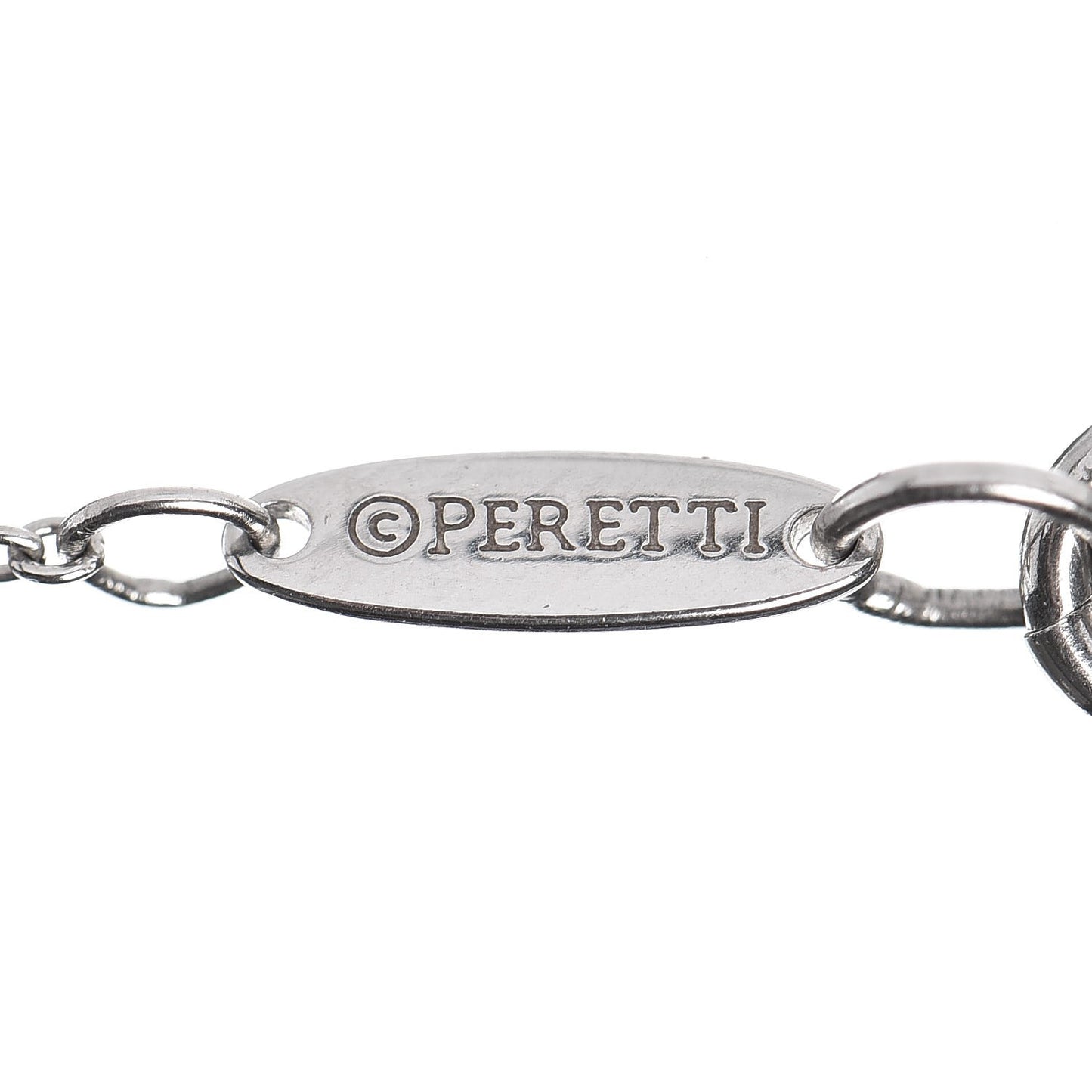 Platinum Diamond 12mm Elsa Peretti Cross Pendant Necklace