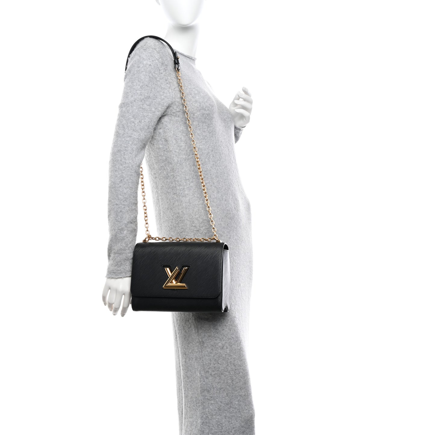 Epi Twist Shoulder Bag MM Black