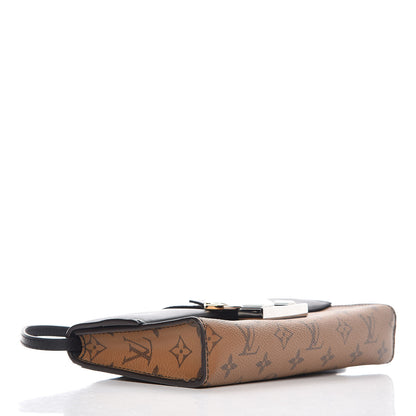 Louis Vuitton Calfskin Reverse Monogram Column Clutch 4 of 9