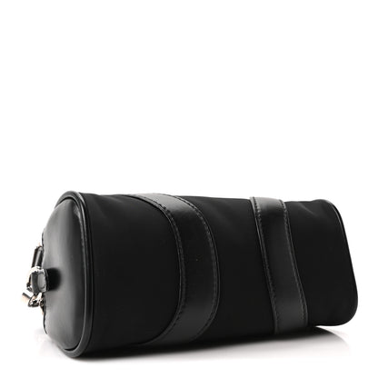 Prada Nylon Soft Calfskin Bowling Crossbody Bag Black 4 of 9