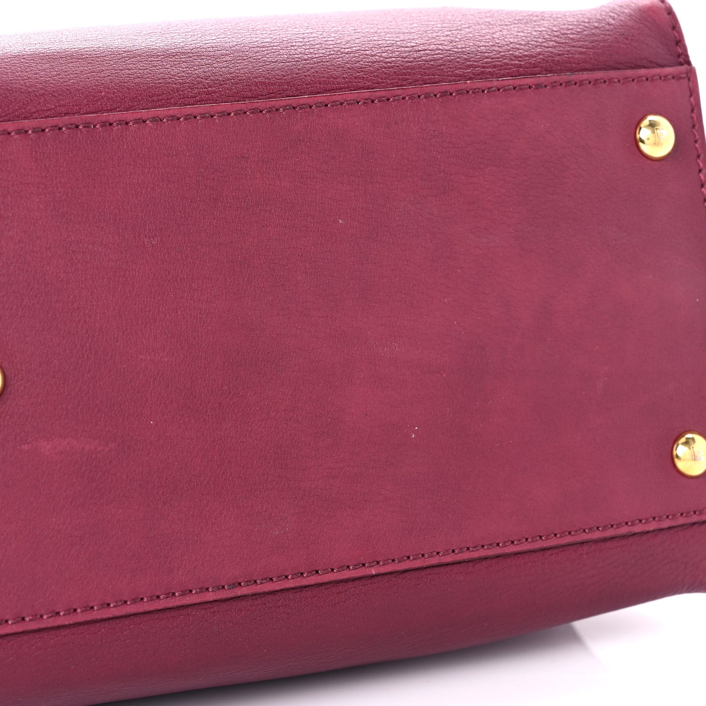 Vitello Dolce Marmol Large Peekaboo Iconic Satchel Bordeaux Graphite