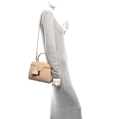 Celine Satinated Calfskin Small 16 Top Handle Bag Nude 2 of 12