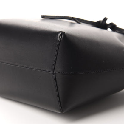 Mansur Gavriel Vegetable Tanned Calfskin Mini Bucket Bag Black Flamma 7 of 12