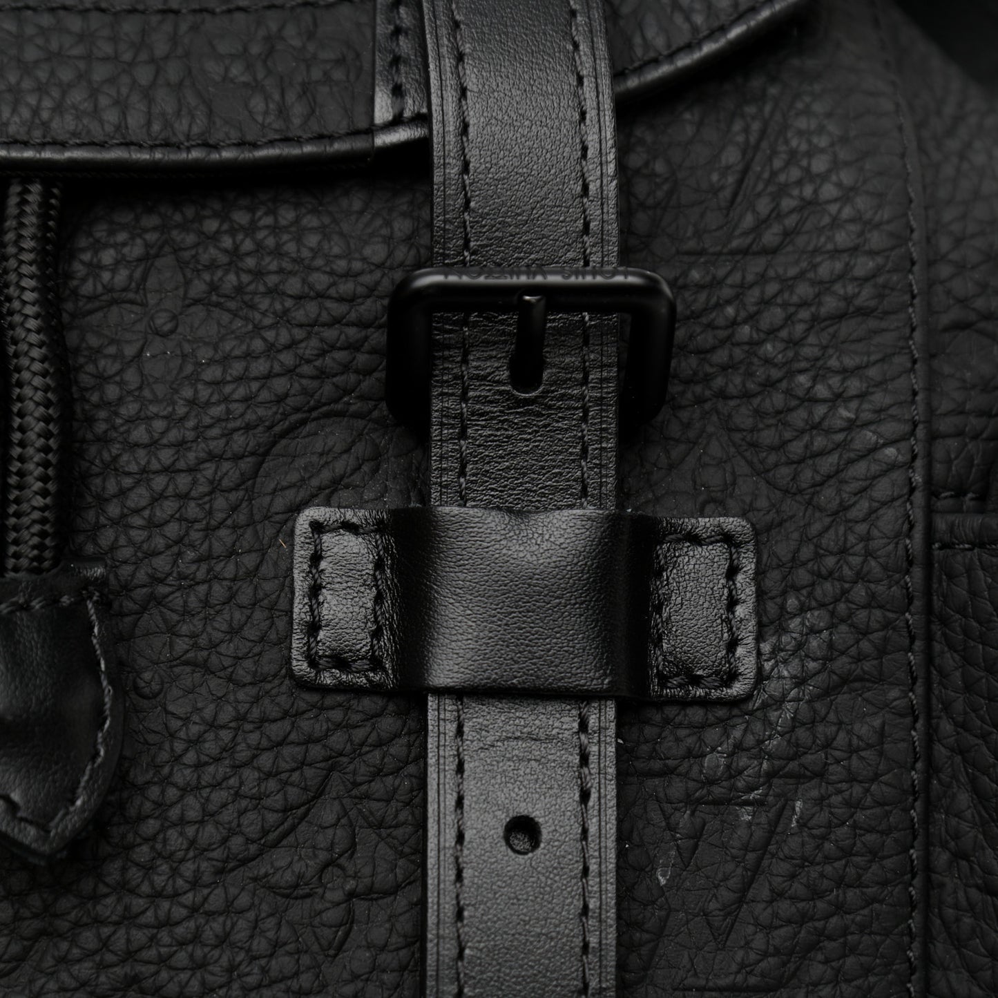 Taurillon Monogram Christopher MM Backpack Black