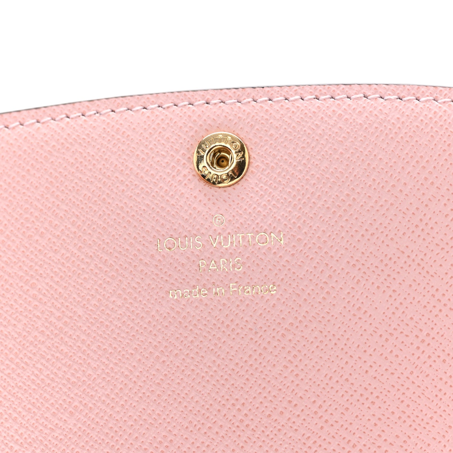 Louis Vuitton Damier Ebene Emilie Wallet Rose Ballerine 5 of 6