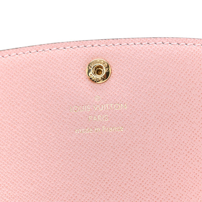 Louis Vuitton Damier Ebene Emilie Wallet Rose Ballerine 5 of 6