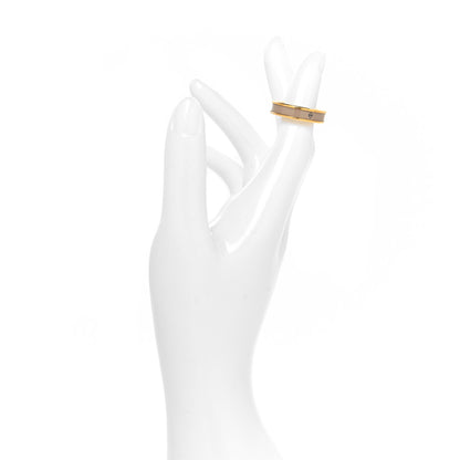 Hermes Enamel Uni Ring 57 8 Marron Glace 2 of 5