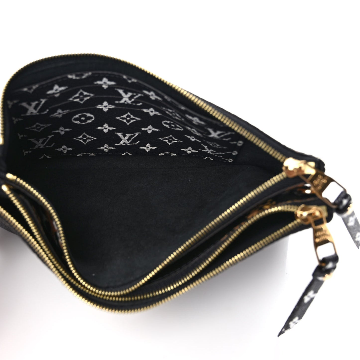 Monogram Giant Jungle Pochette Double Zip Black