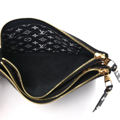 Louis Vuitton Monogram Giant Jungle Pochette Double Zip Black 6 of 8