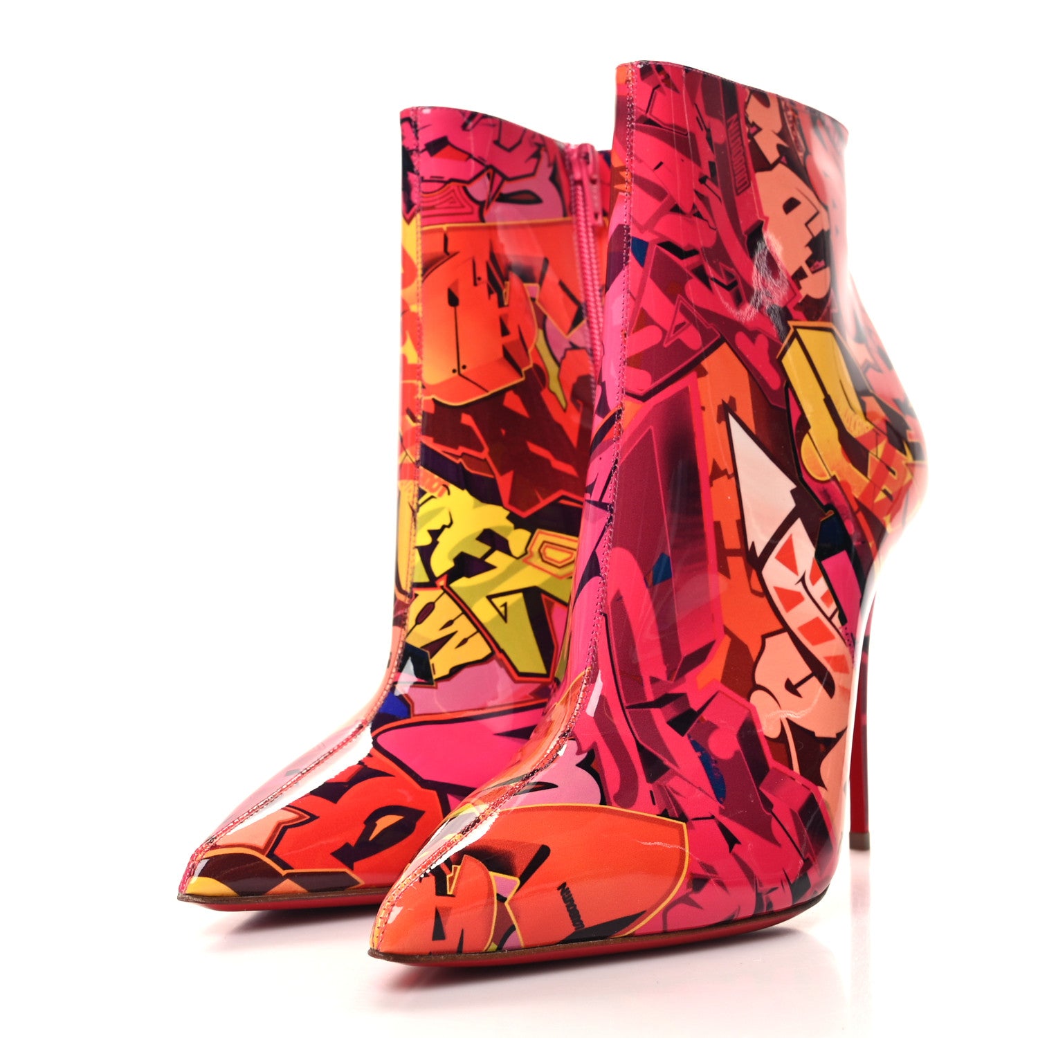 Christian Louboutin Patent Metrograf So Kate Booty 100 Ankle Boots 39 Multicolor 3 of 7