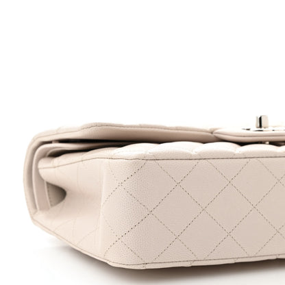 Chanel Caviar Quilted Medium Double Flap Ivory 9 of 11