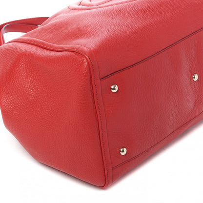 Gucci Pebbled Calfskin Large Soho Shoulder Bag Red 6 of 10
