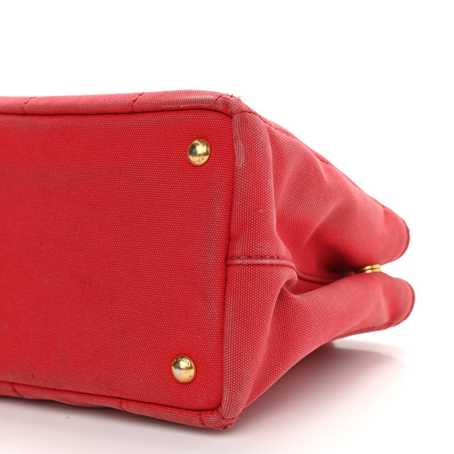 Canapa Small Logo Tote Rosso