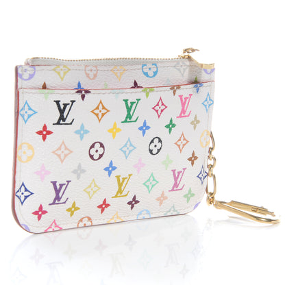 Louis Vuitton Monogram Multicolor Key Holder White 3 of 8