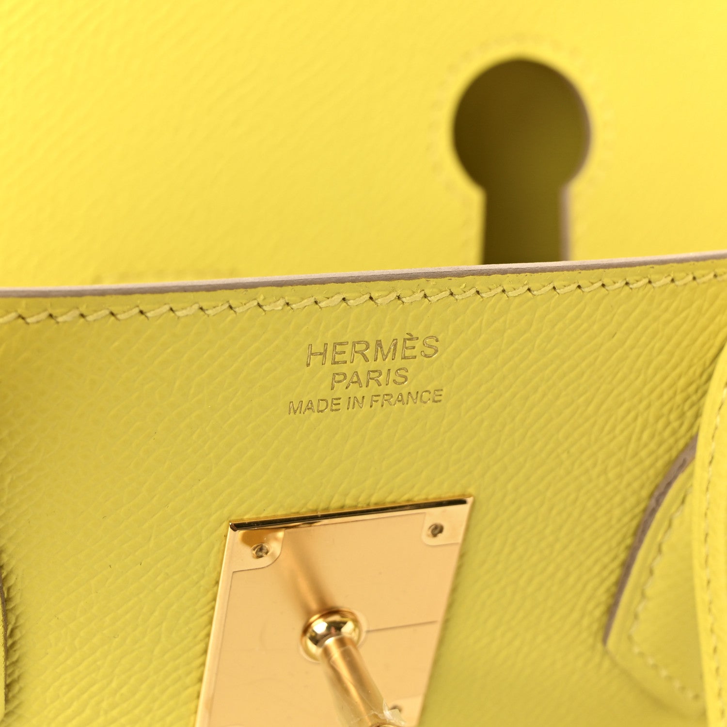 Hermes Epsom BIRKIN 30 Lime 6 of 11