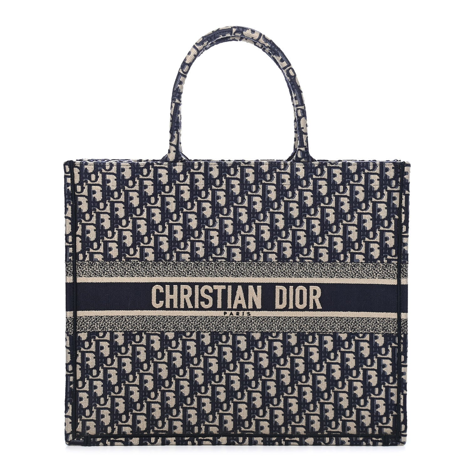 Christian Dior Oblique Book Tote Blue Multicolor 1 of 10