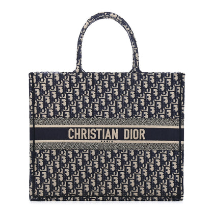 Christian Dior Oblique Book Tote Blue Multicolor 1 of 10