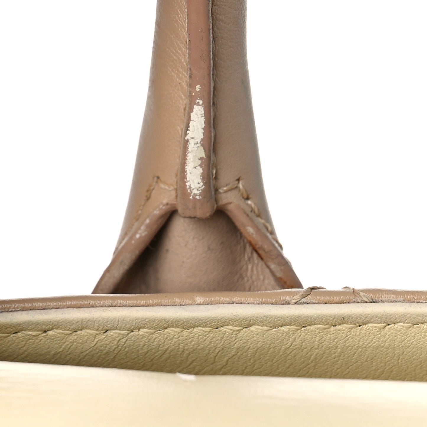 Lambskin Quilted Small Portobello Tote Beige
