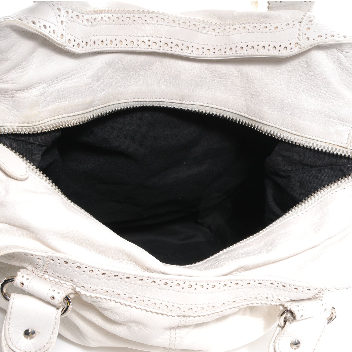 Agneau Giant Brogues Hardware Brief White
