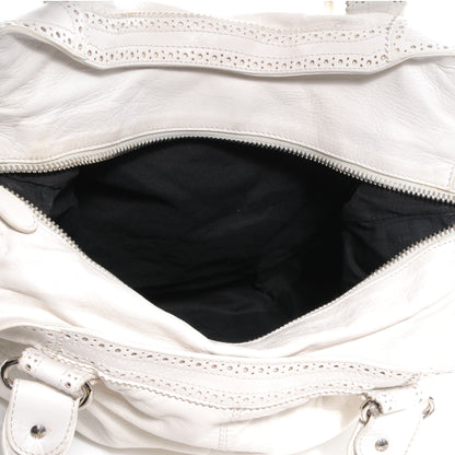 Balenciaga Agneau Giant Brogues Hardware Brief White 5 of 8