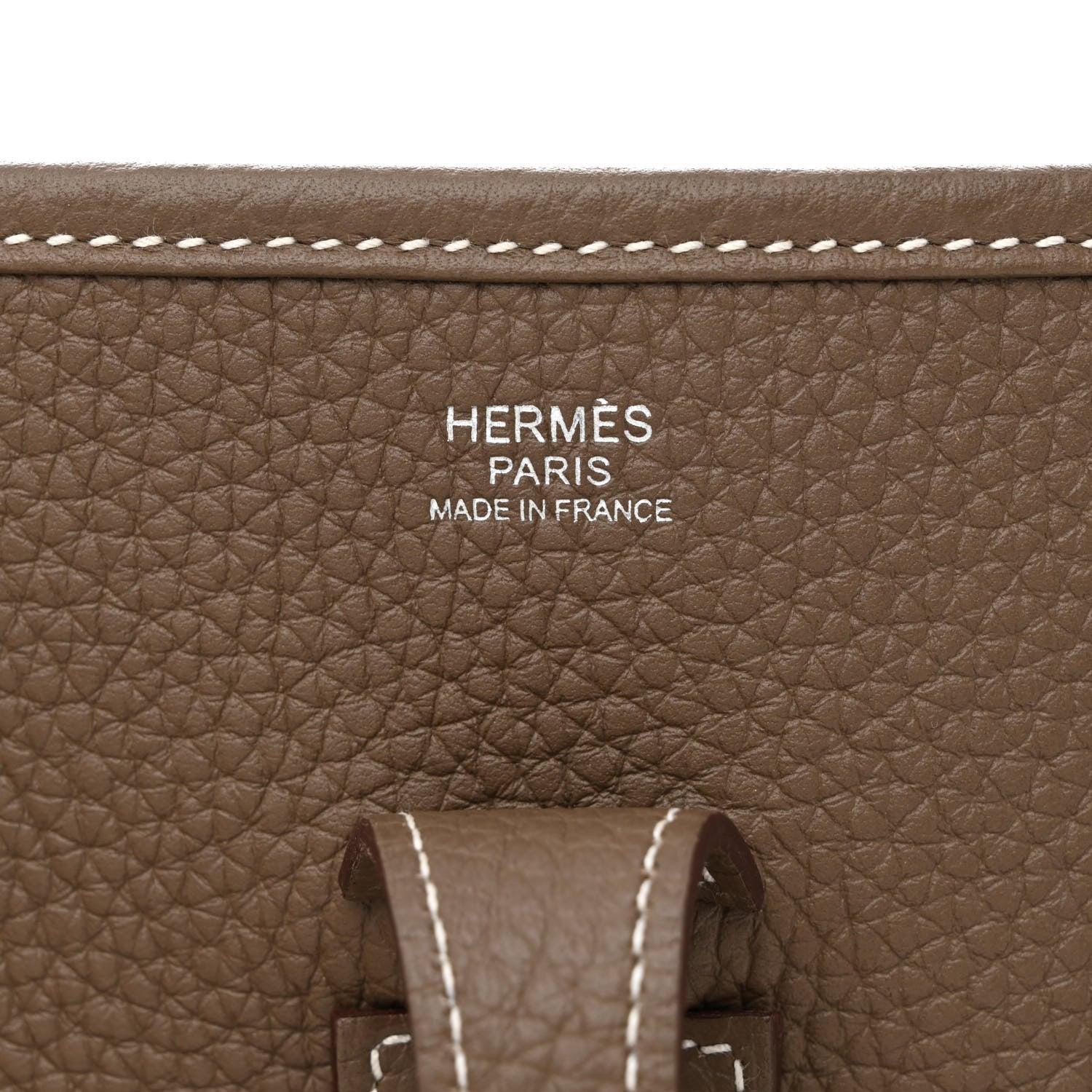 Hermes Taurillon Clemence Evelyne III PM Etoupe 6 of 11