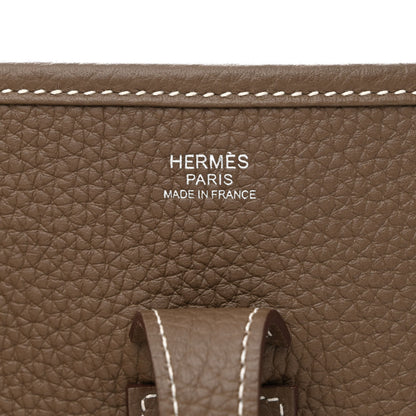 Hermes Taurillon Clemence Evelyne III PM Etoupe 6 of 11
