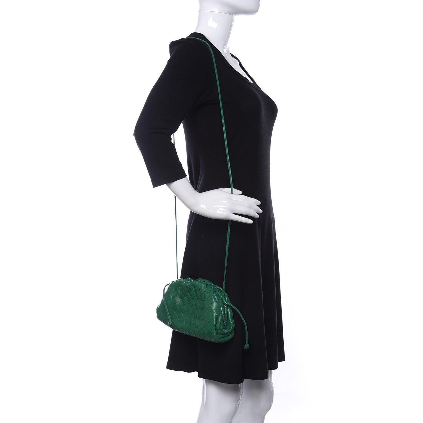 Nappa Intrecciato The Mini Pouch Racing Green