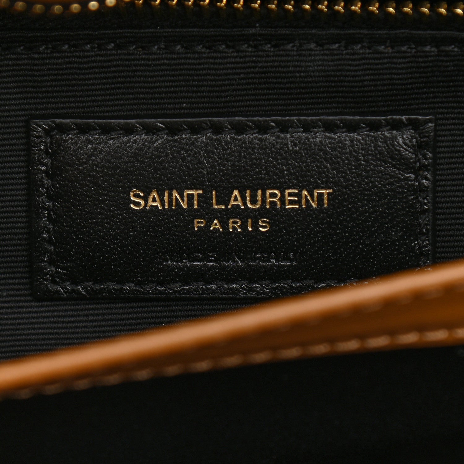 Saint Laurent Calfskin Y Quilted Monogram Toy Loulou Crossbody Bag Dark Natural 11 of 22
