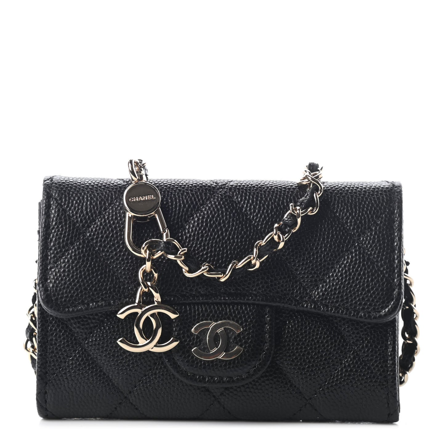 Caviar Quilted Belt Bag Black