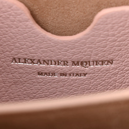 Alexander McQueen Calfskin Silk Scarf Box Shoulder Bag 16 Baby Pink Ivory 6 of 10