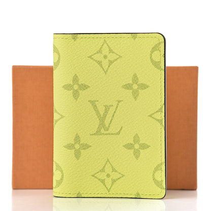 Louis Vuitton Monogram Taiga Pocket Organizer Yellow 7 of 7