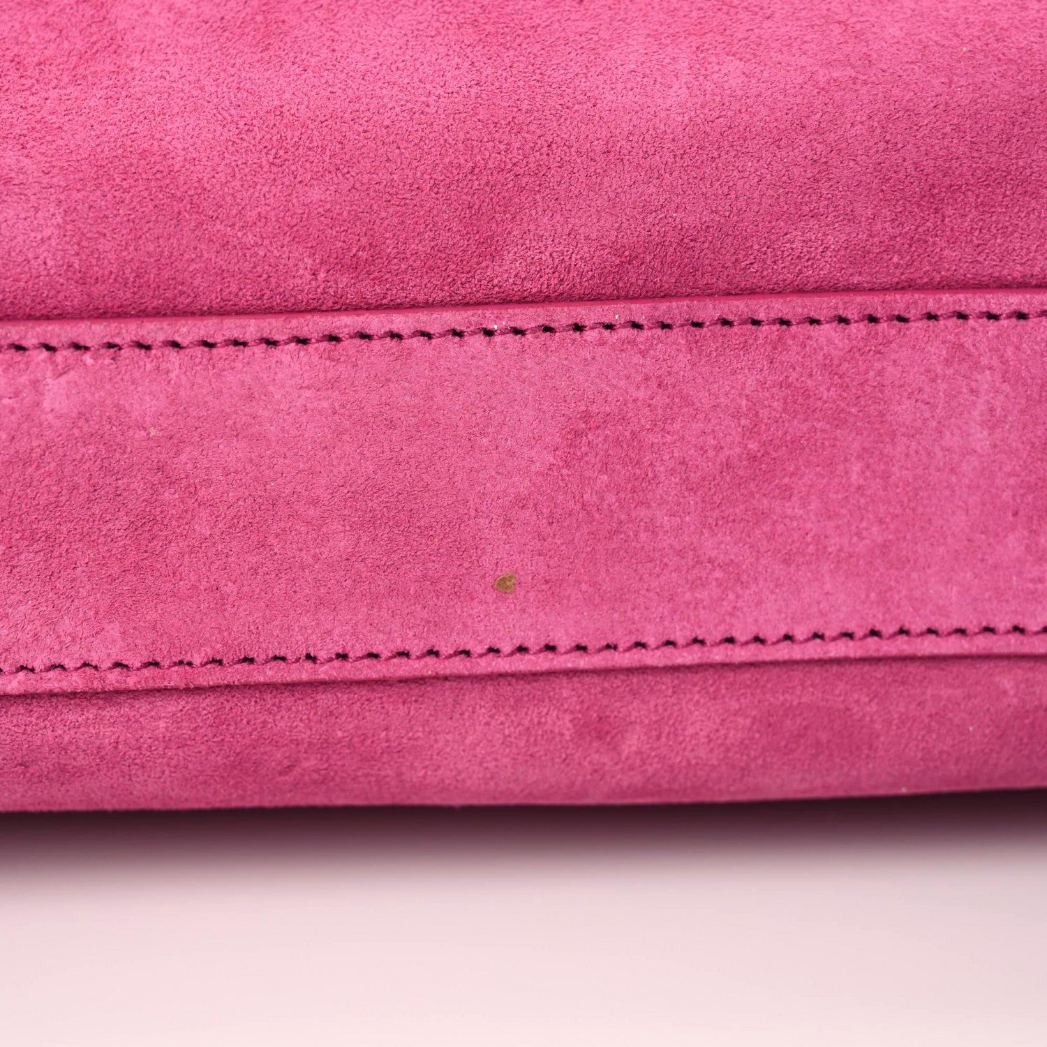 Saint Laurent Smooth Calfskin Suede Medium Reversible Monogram Kate Satchel Rose Rubis 19 of 19