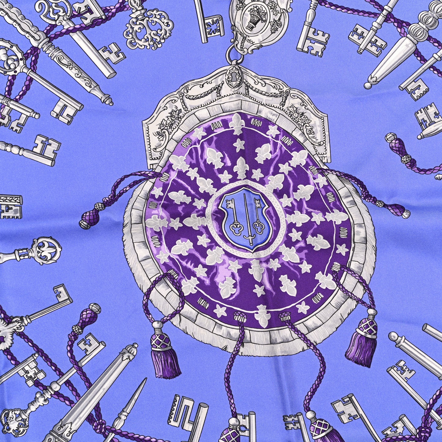 Silk Keys Les Cles Scarf 90