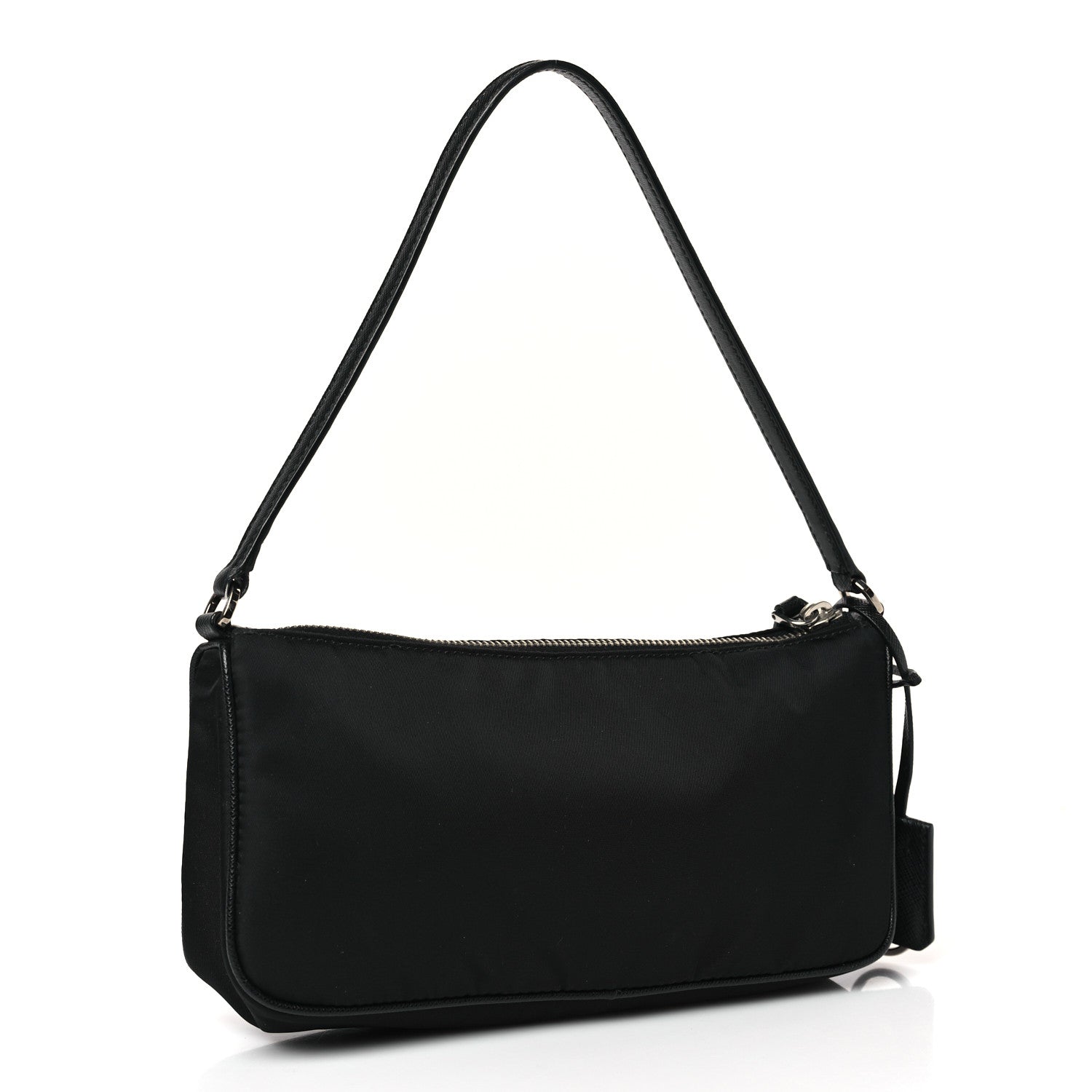 Prada Nylon Saffiano Mini Re-Edition 2005 Bag Black 3 of 9