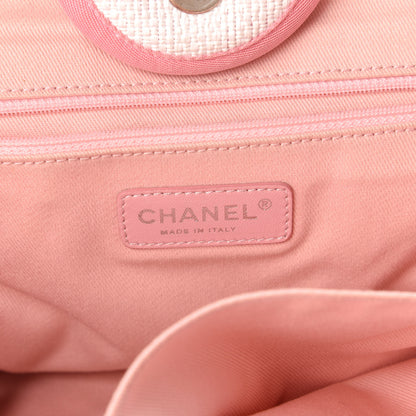 Chanel Canvas Medium Deauville Tote Pink 8 of 11