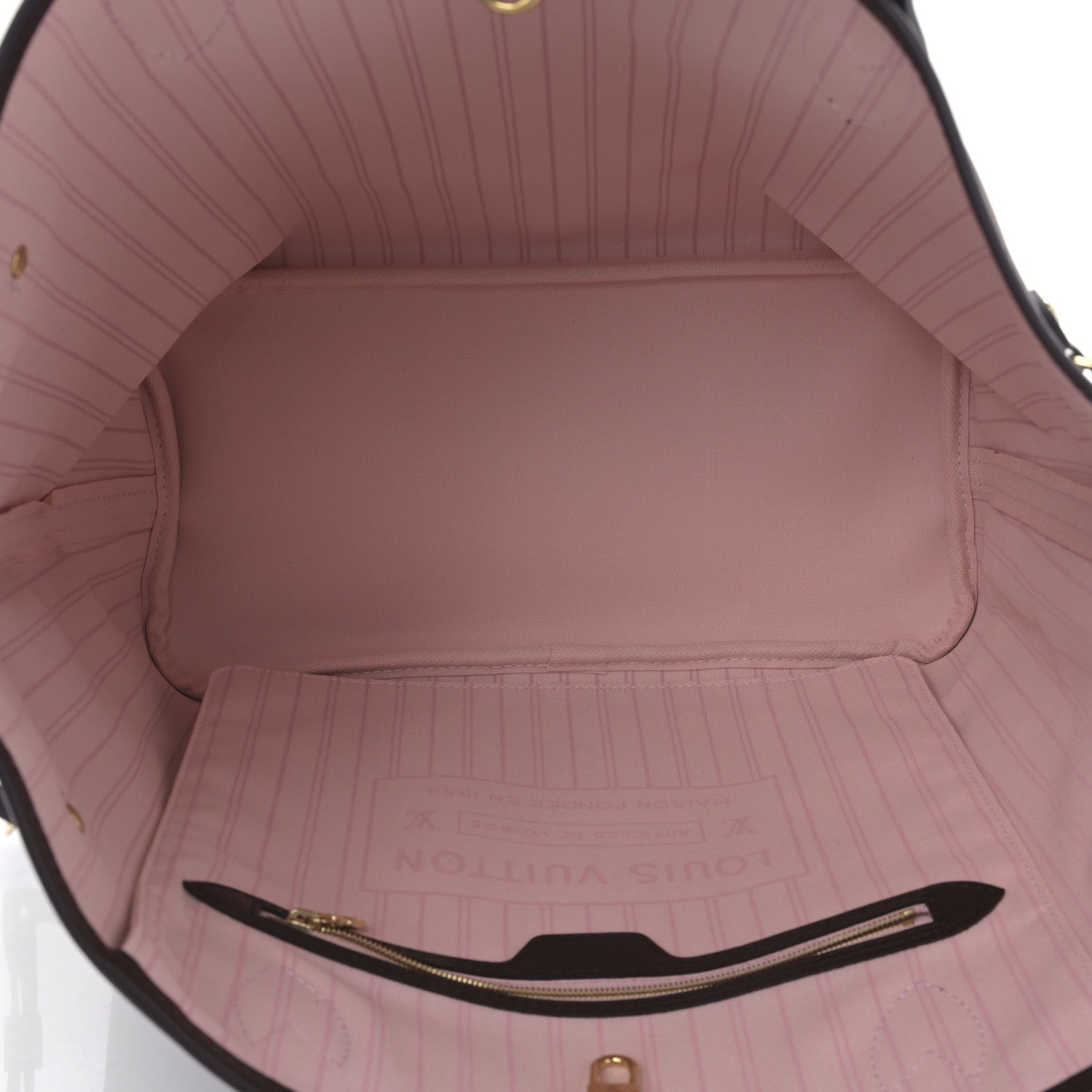 Louis Vuitton Damier Ebene Neo Neverfull MM Rose Ballerine 6 of 9