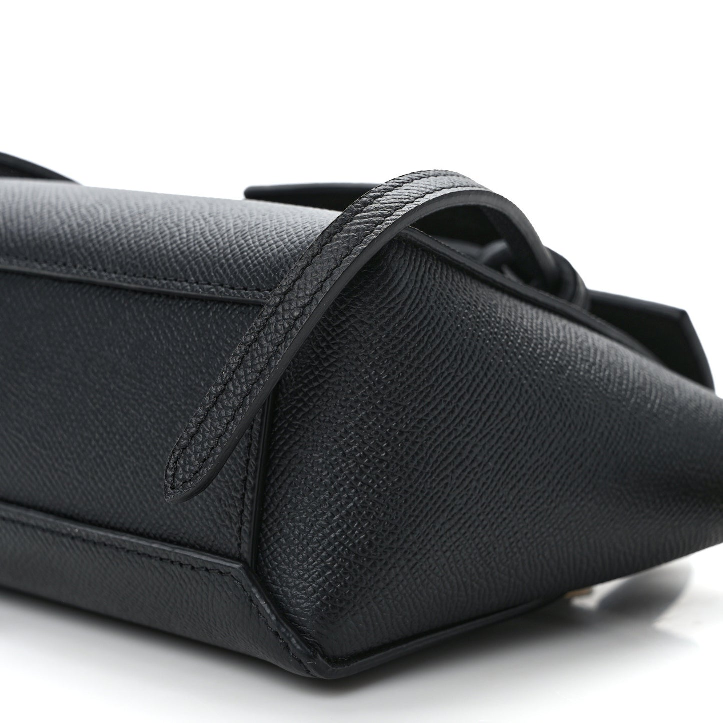 Grained Calfskin Pico Belt Bag Black
