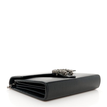 Gucci Calfskin Mini Dionysus Chain Wallet Black 4 of 10