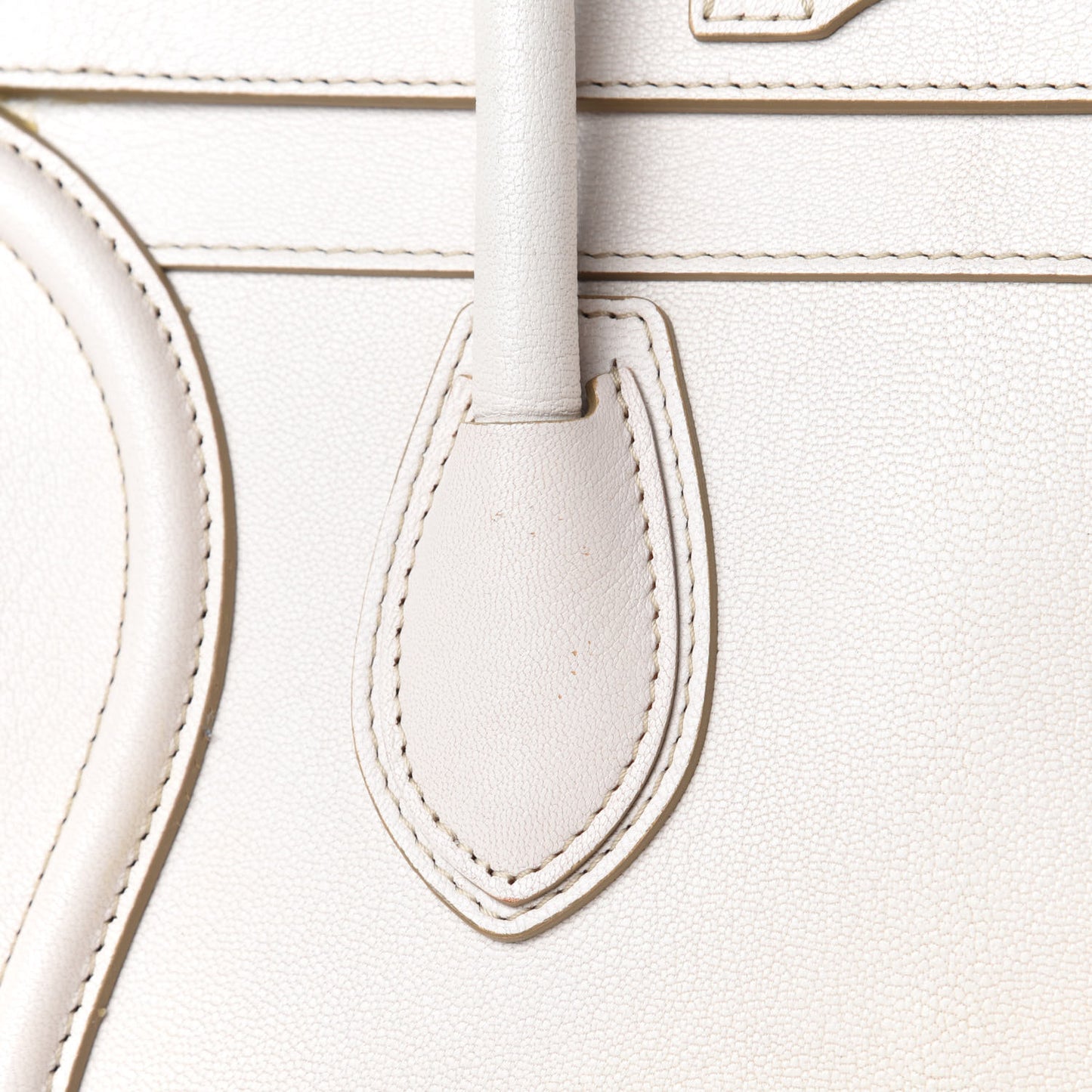 Goatskin Mini Luggage White