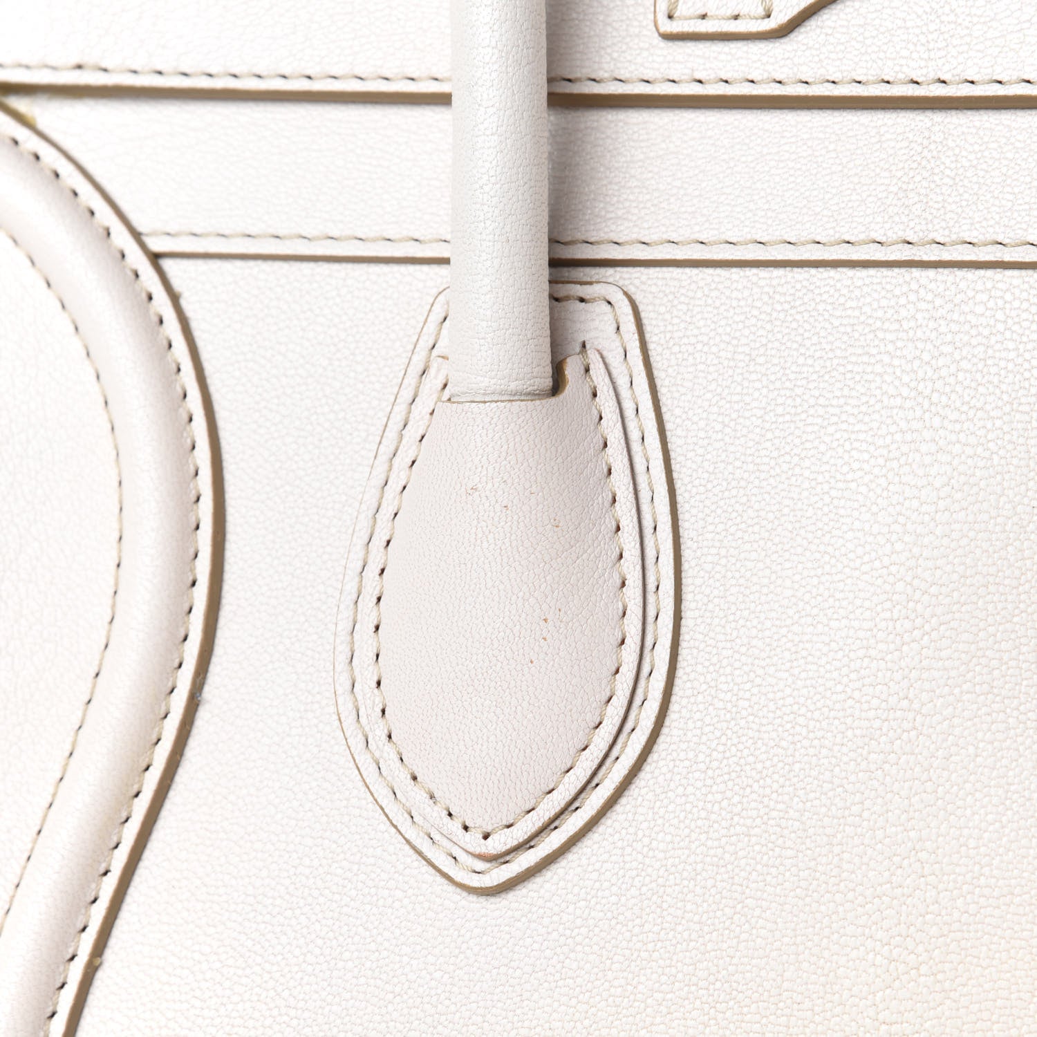 Celine Goatskin Mini Luggage White 13 of 20