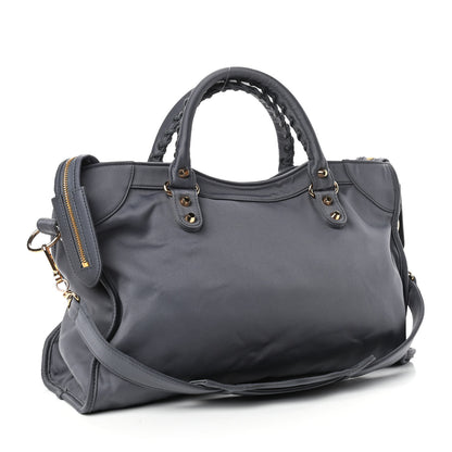 Balenciaga Satin Classic Gold Hardware City Gris Ardoise 4 of 11