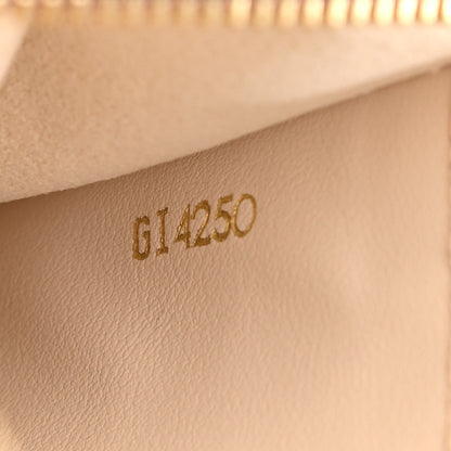 Louis Vuitton Empreinte Monogram Giant Double Zip Pochette Creme Bois De Rose 8 of 12