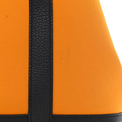 Hermes Toile Officier Negonda Garden Party 30 TPM Jaune D'Or Bleu Outremer 13 of 13