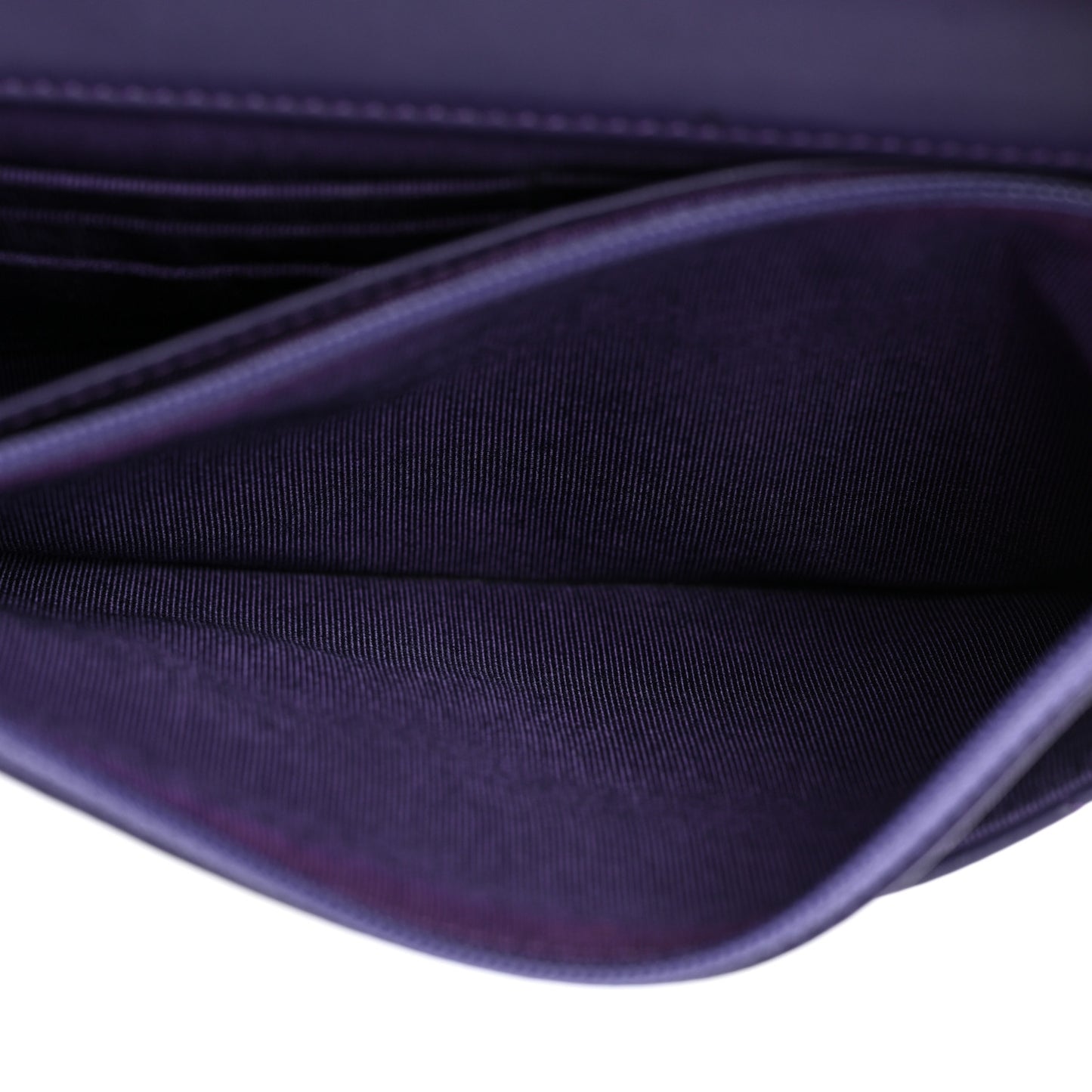 Lambskin Quilted Reissue Wallet On Chain WOC Purple