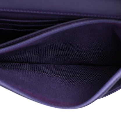 Chanel Lambskin Quilted Reissue Wallet On Chain WOC Purple 6 of 16